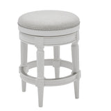 Rustic Elegance Backless Swivel Stool
