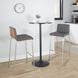 Mason Mara - Contemporary Fixed Height Barstool (Set of 2)