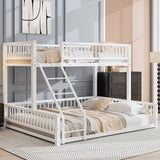 Bunk Bed With Ladder And Safety Guardrails
