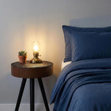 Round Coffee Table With Carved Top For Living Room