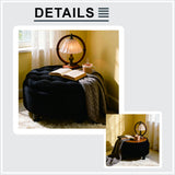 Storage Round Footstool Table Ottoman