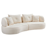 Modular Sofa, Durable Fabric, Solid Wood Frame, High Density Sponge Padding, Seating For 4