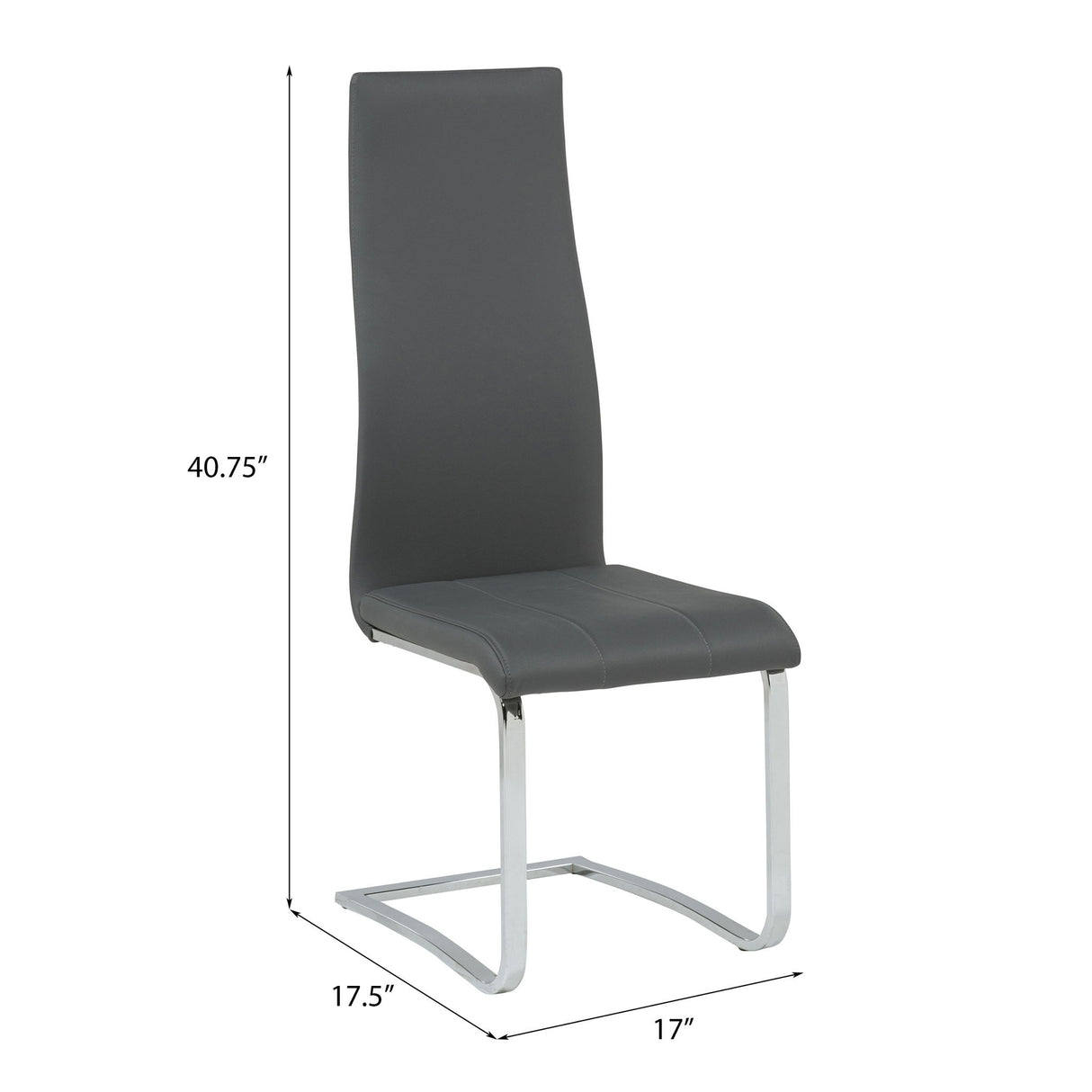 High Back Side Chairs Dining Chairs With Padded Upholstery (Set of 4)