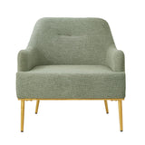 Modern Elegance Accent Chair With Curved Backrest