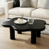 Cloud Shaped Coffee Table With 4 Round Legs