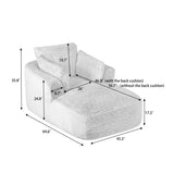 Oversized Chaise Lounge Chair Indoor - Black