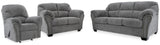 Allmaxx Sofa, Loveseat and Recliner - 28105U2