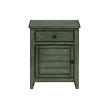 Accent Nightstand, Storage Drawer, Transitional