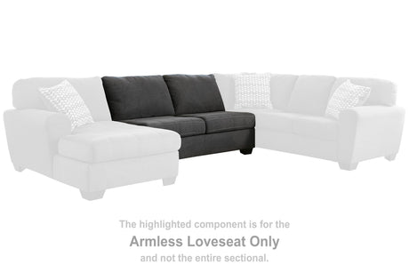 Ambee Armless Loveseat - 2862034