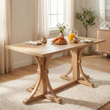Dining Table With Trestle Base