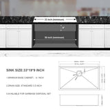 Undermount Stainless Steel Kitchen Sink, Deep Single Bowl Basin