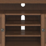 Amherst - TV Media Stand - Rustic Natural Aged Brown