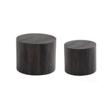 Modern Round Nesting Coffee Table (Set of 2)