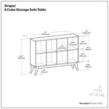 Draper - Handcrafted Low Bookcase