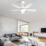 42" Ceiling Fan With Remote Control, DC Reversible Motor, 6 Speeds, 3Cct LED Light - White