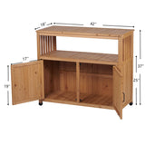 Patio Bar Table Set With Storage