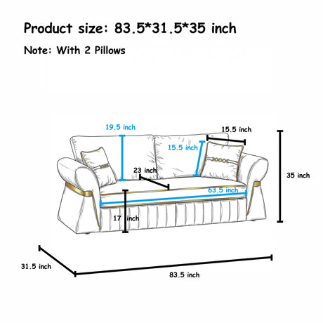 3 Seater Sofa & Pocket Coils And Foam Cushion
