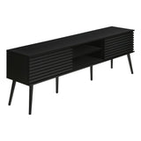 TV Stand, Media Entertainment Center, Storage Cabinet, Console, Storage Shelves, Bedroom, Living Room, Contemporary, Modern - Black