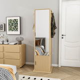 360° Rotating Makeup Cabinet With Full Length Mirror