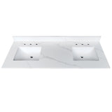 Bathroom Vanity Top With Undermount Sink, 3 Pre Drilled Holes