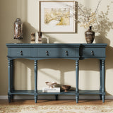 Retro Console Table With 3 Soft Close Drawers
