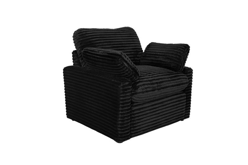 Collins Upholstered Power Recliner Chair Black - 610363P