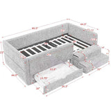 Safe Kids Bed With Guardrails And Storage
