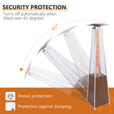 Patio Heater With Detachable Wheels, Protective Cover