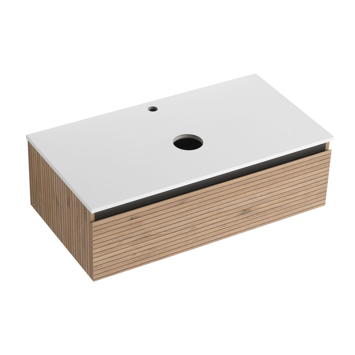 Wall Mounted Bathroom Vanity & 1 Soft Close Drawer (Excluding Sink)