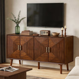 Sideboard Buffet Cabinet, Storage Credenza For Living Room - Walnut