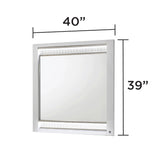 Glam - Mirror With LED Lighting (Includes Mirror Only) - White