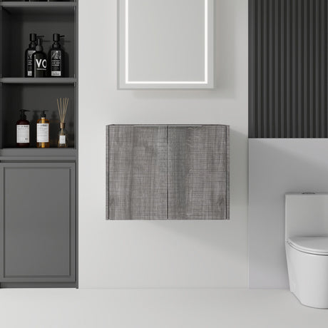 Floating Bathroom Vanity Cabinet With Soft Close Double Doors, Spacious Interior Storage, Wall Mounted, Cabinet Only
