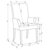 Draper - Upholstered Arm Chair - Beige