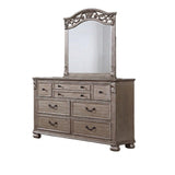 Dresser And Mirror - Antique Silver
