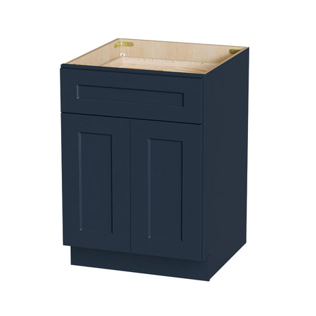 Shaker Base Cabinet With Soft-Close Drawer & Double Doors, Adjustable Shelf