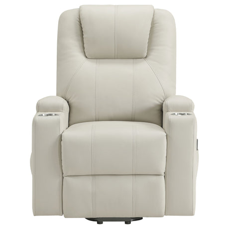 Macklin - Power Lift Massage Recliner With Heat And Dual Cupholders