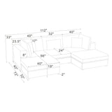 Modular Sectional & Custom Configuration, Toss Pillows