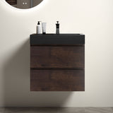 Alice - Bathroom Vanity Wall Mounted With Sink, Large Storage