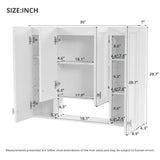 Wall Mounted Bathroom Cabinet With 5 Adjustable Shelves