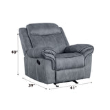 Zubaida - Two Tone Glider Recliner
