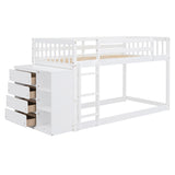 Bunk Bed With 4 Drawers And 3 Shelves