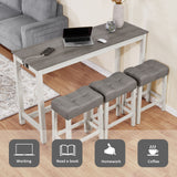4 Piece Bar Table Set With Power Outlet