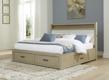 Calmoro King/California King Storage Footboard/Roll Slats - B602-56S