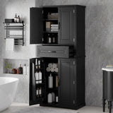 Bathroom Storage Cabinet With Multifunctional Storage Space, Drawer With Slide Rails, Adjustable Shelf