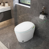 Unique Smart Toile With Built In Bidet, Auto Open / Close Seat, Foot Sensor, LED Display, Night Light, Warm Water & Dryer Ceramic