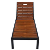 Outdoor Chaise With Adjustable Backrest