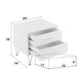 Deoss - Accent Table - White