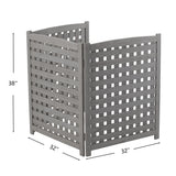 3 Panel Outdoor Air Conditioner Fence Screen