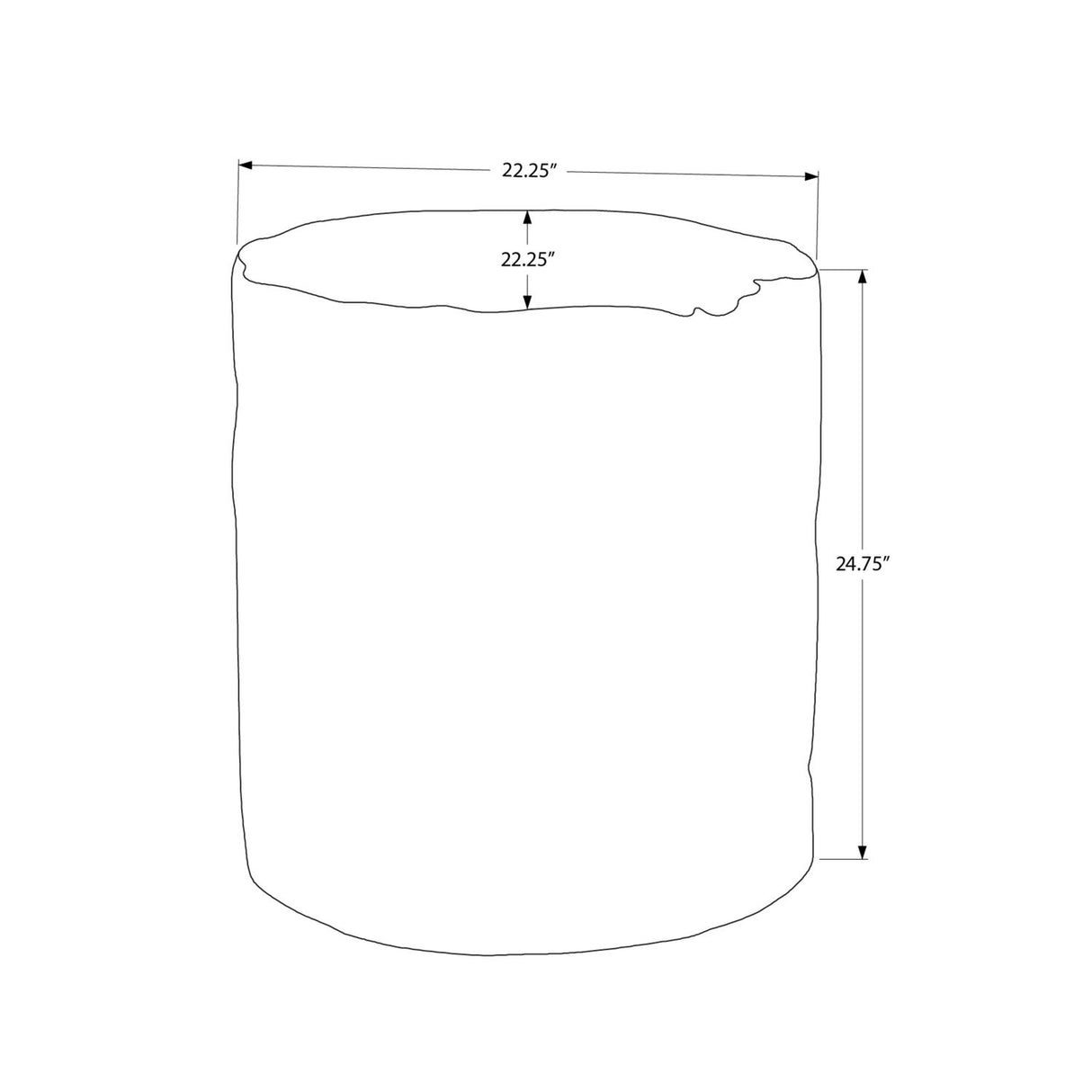 Contemporary Round Accent Table, Indoor / Outdoor