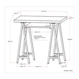 Sawhorse - Handcrafted Solid Desk